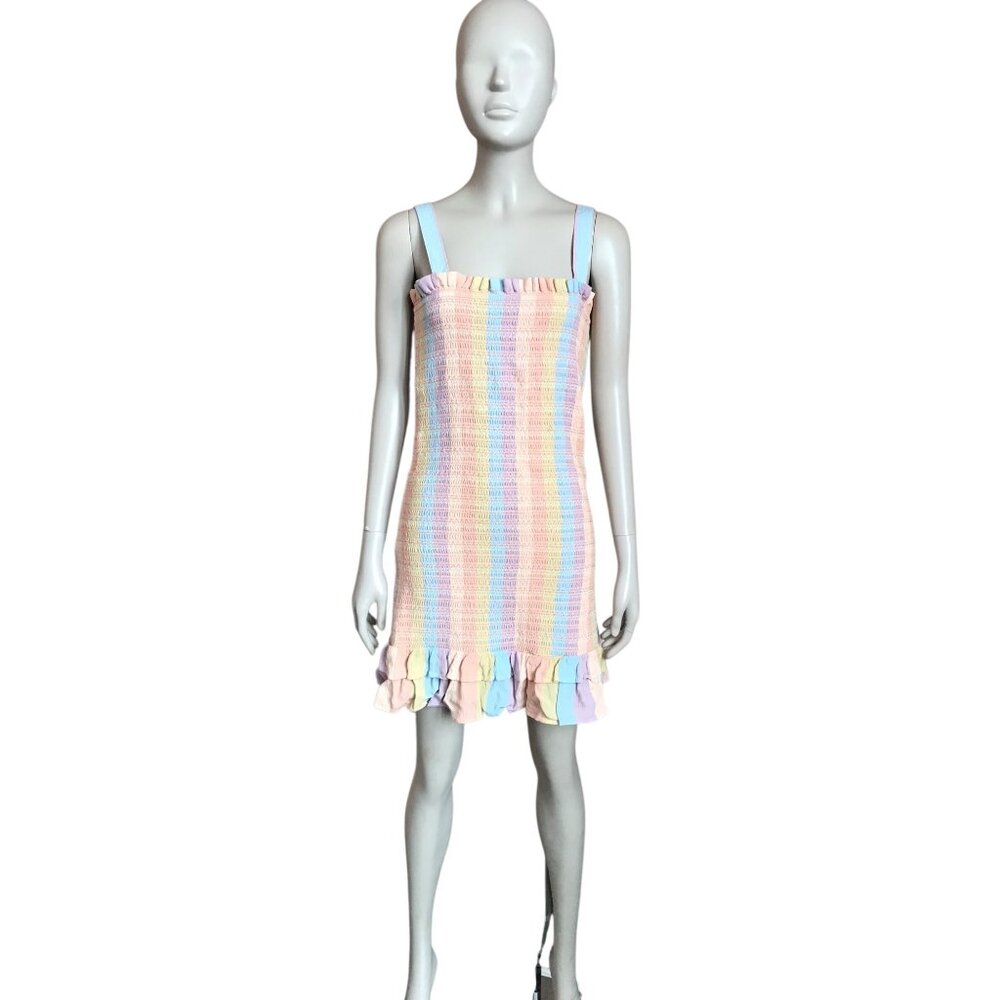 American Eagle Pastel Smocked A Line Dress